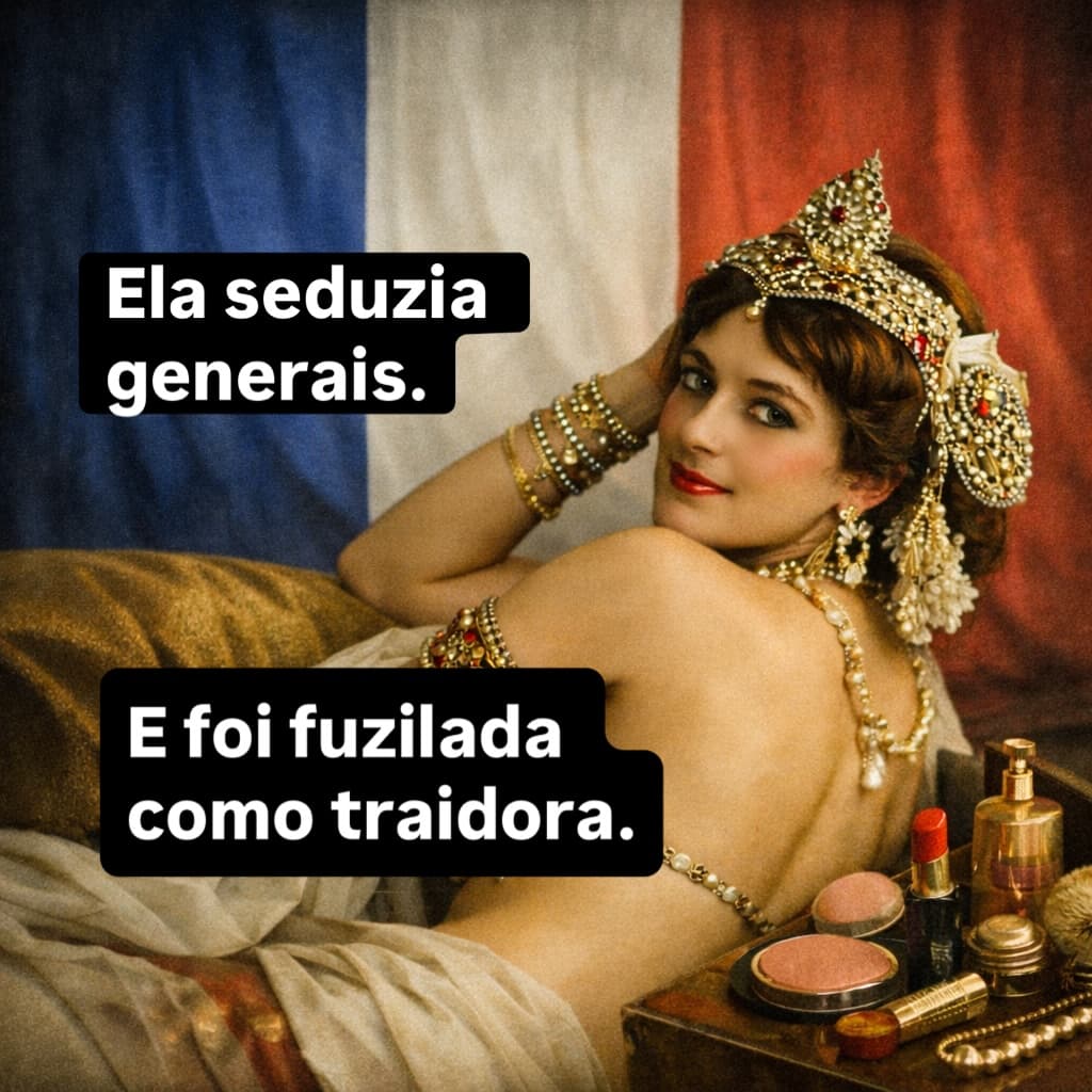 Mata Hari é símbolo de Femme Fatale. Sua queda demonstra um método muito comum até os dias de hoje. Convergência de dados.