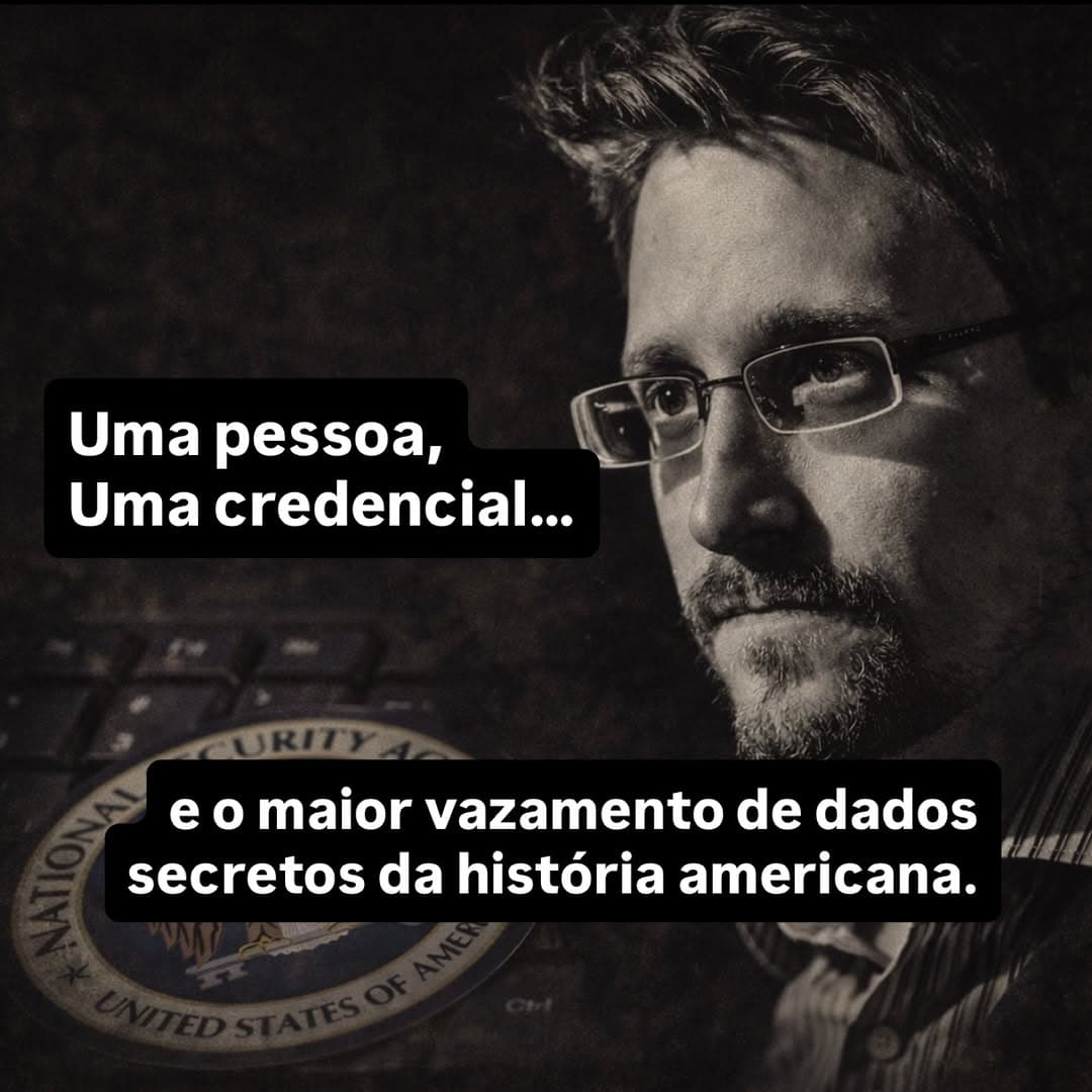 Edward Snowden trabalhava como contratado da National Security Agency, com acesso privilegiado a redes e programas altamente sensíveis.