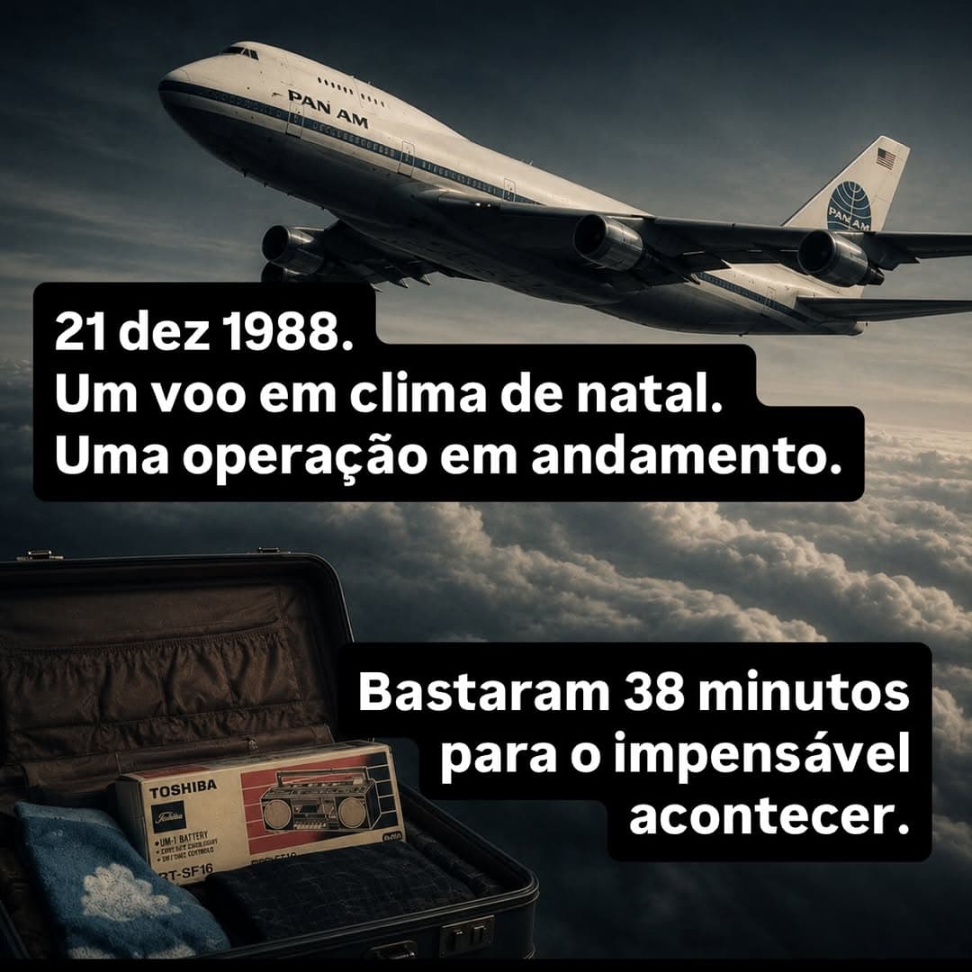 21 de dezembro de 1988. O voo Pan Am 103 explode sobre Lockerbie. 270 mortos.