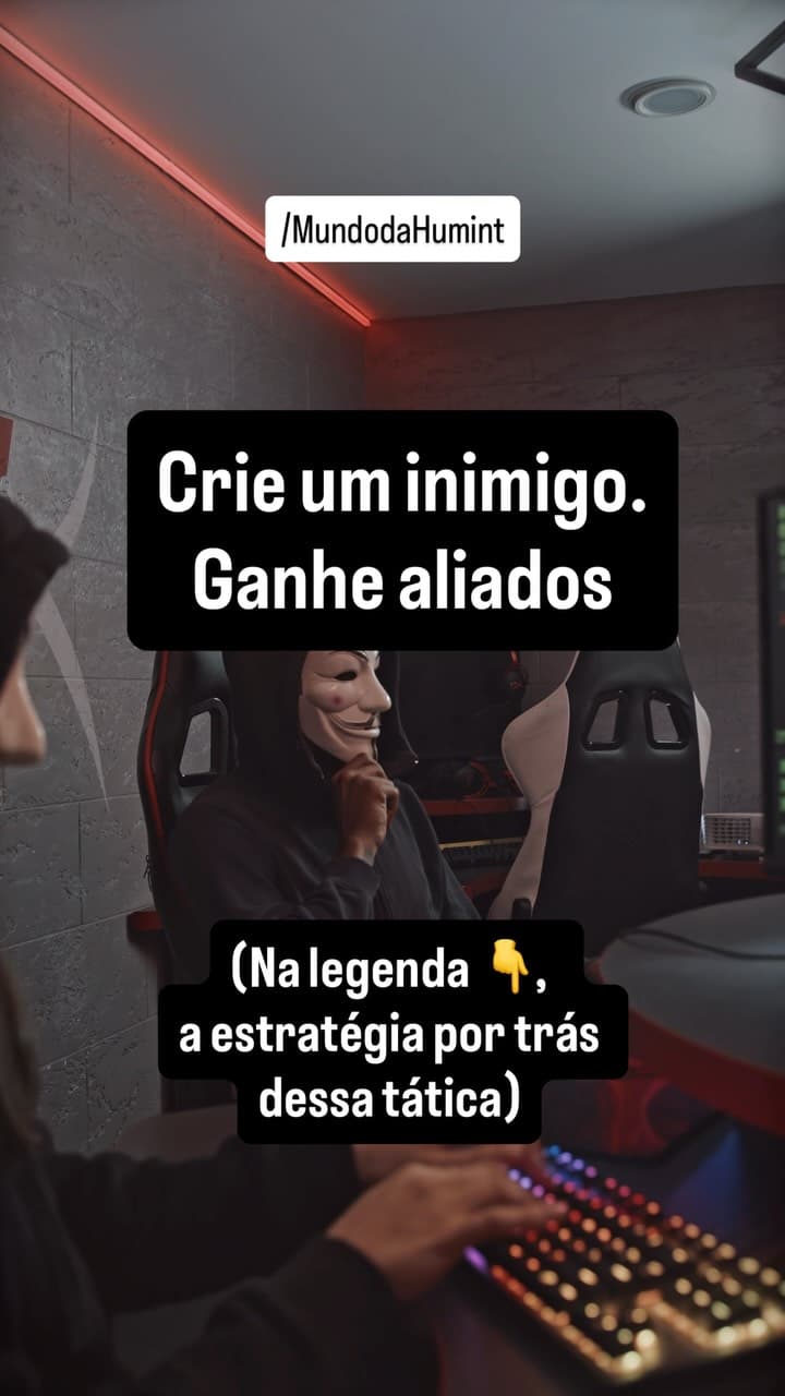 O ser humano se conecta mais rápido contra algo do que a favor de algo.