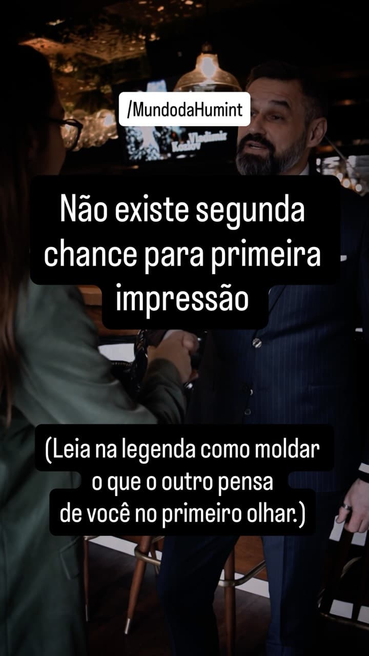 Estudos mostram que levamos poucos segundos para formar uma impressão inicial sobre alguém.