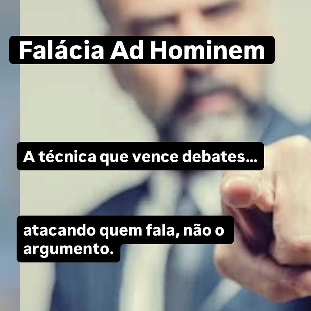 A falácia ad hominem não é apenas um erro lógico. Ela é um sinal comportamental.