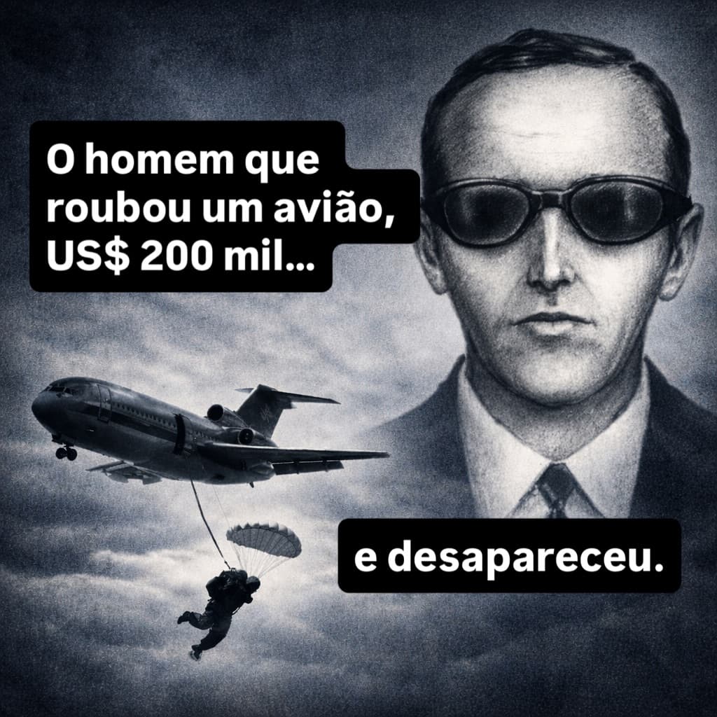 O caso D.B. Cooper é tratado como mistério criminal.