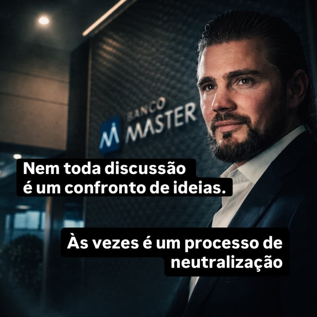 Quando o fato é difícil de negar, a conversa começa a mudar de camada. O chamado "caso Master" expôs exatamente essa dinâmica.