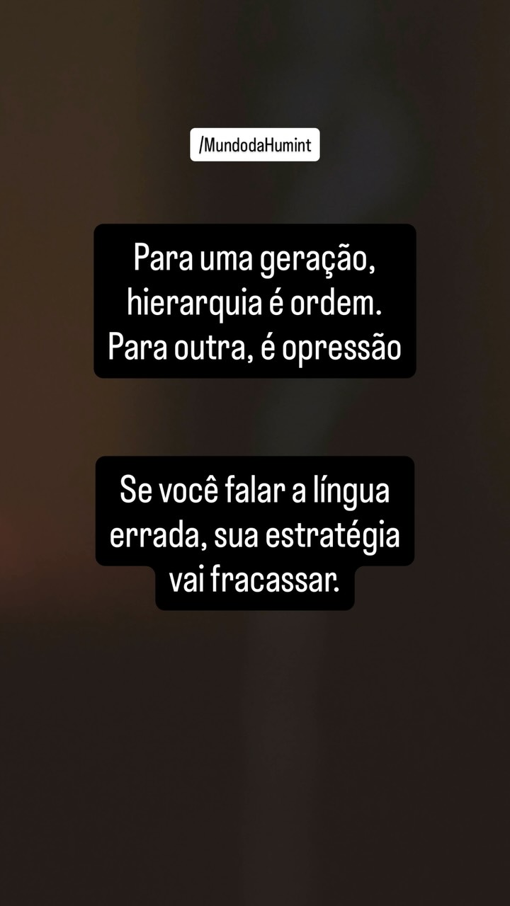Na HUMINT, não basta falar. É preciso falar na língua da geração certa.