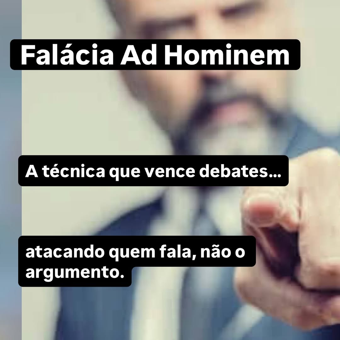 A falácia ad hominem não é apenas um erro lógico. Ela é um sinal comportamental.