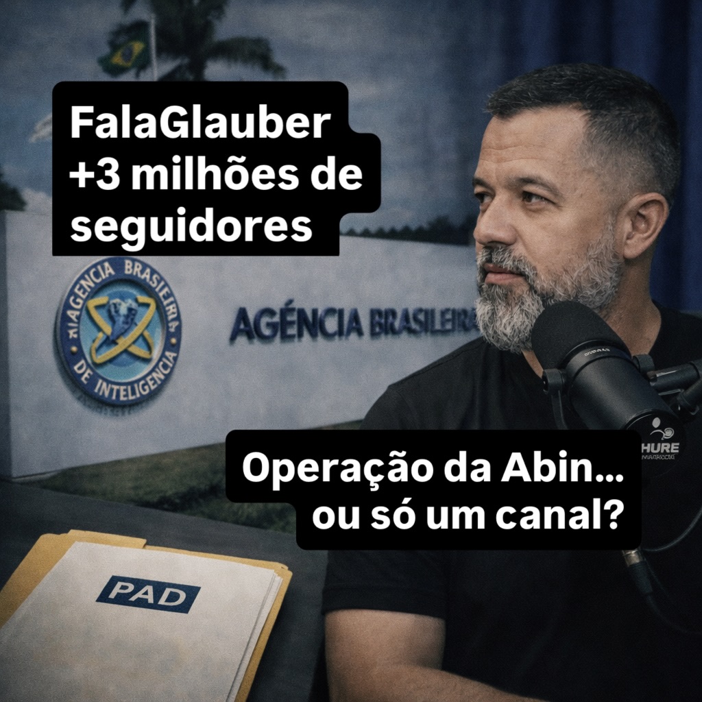 Um caso curioso apareceu essa semana: a ABIN instaurou um PAD envolvendo um oficial técnico que também é o rosto do canal FalaGlauber,...