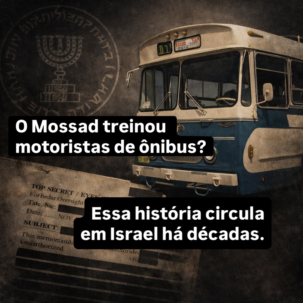 A história de que motoristas de ônibus israelenses teriam sido treinados pelo Mossad é uma piada recorrente publicada durante o Purim.