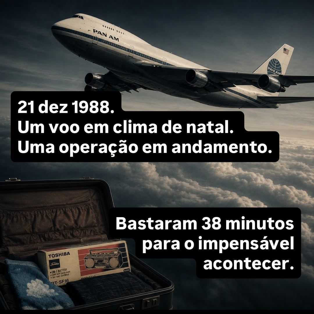 21 de dezembro de 1988. O voo Pan Am 103 explode sobre Lockerbie. 270 mortos.